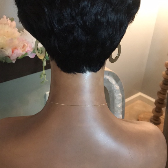 Human Hair Pixie Cut Wig - Picture 4 of 5